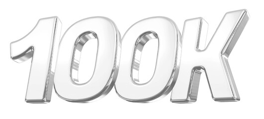 100K Follow Silver