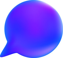 blue purple speech bubble