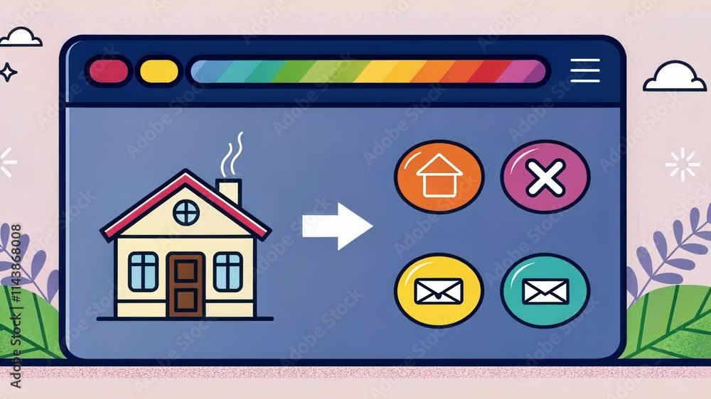 Poster combined colors a unique browser window with a deep navy toolbar accented by rainbowhued buttons. th