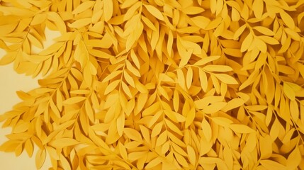 Obraz premium Stunning Yellow Paper Leaves: A Vibrant Botanical Display