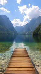 Explore the stunning clear waters of Koenigssee nestled among towering mountains in Germany