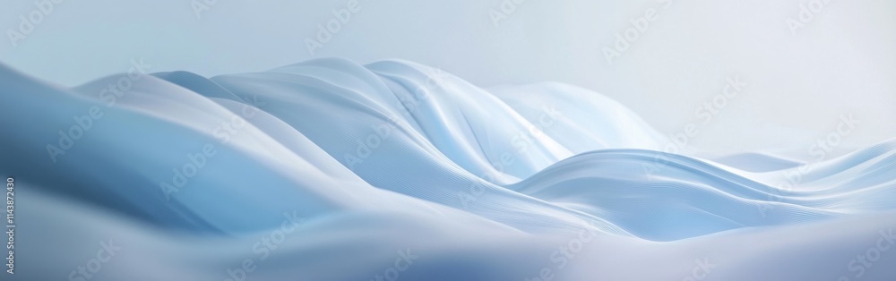 Poster abstract wallpaper showcasing the tranquil movement of slow-flowing water with soft, flowing curves 