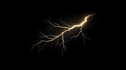 Electric lightning bolt abstract art digital creation dark background