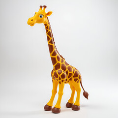 giraffe isolated on white