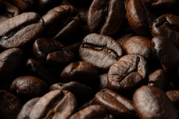 White cup with coffee beans