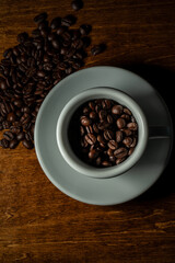 Roasted coffee beans