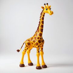 Obraz premium giraffe on white background