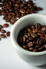 Roasted coffee beans