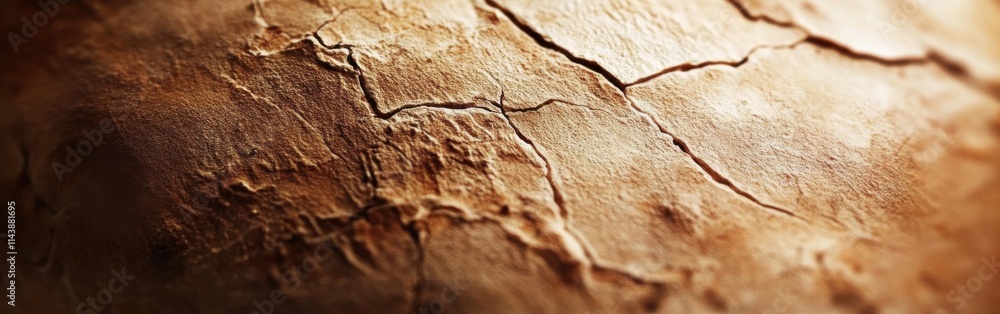 Poster close-up view of textured wood revealing intricate patterns and detail in natural decay