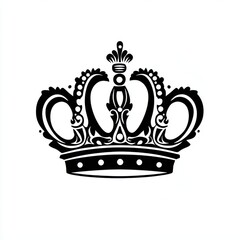 Crown icon isolated on white background