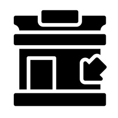 Icon Traffic With Style Glyph