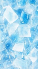 Stunning Ice Cubes: A Frozen Beauty, Close-Up of Crystalline Ice Formations