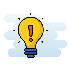Idea Error vector icon