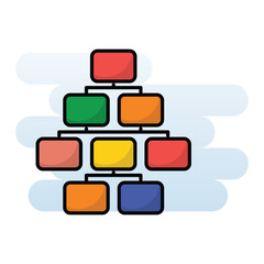 Flow Chart vector icon