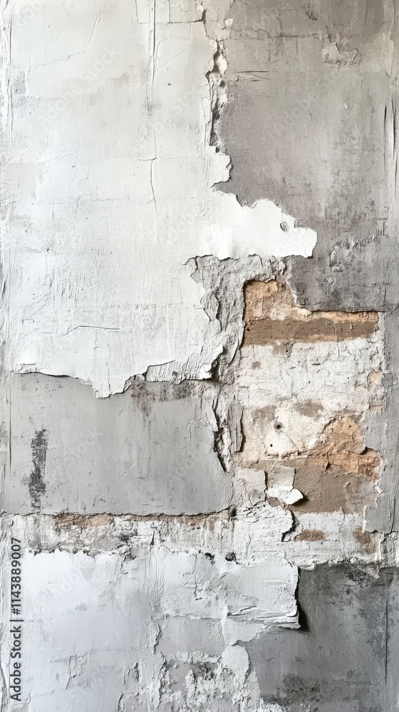 Poster abstract wallpaper showcasing weathered wood with peeling layers and textured surfaces reflecting ag