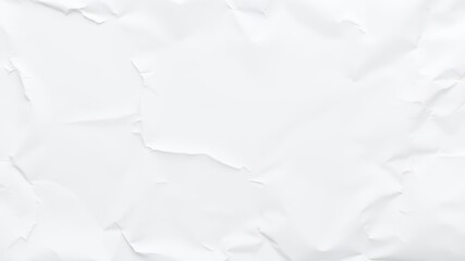 Obraz premium White poster with subtle creases and folds, creating a texture that adds depth and interest to any design, minimalistic, texture