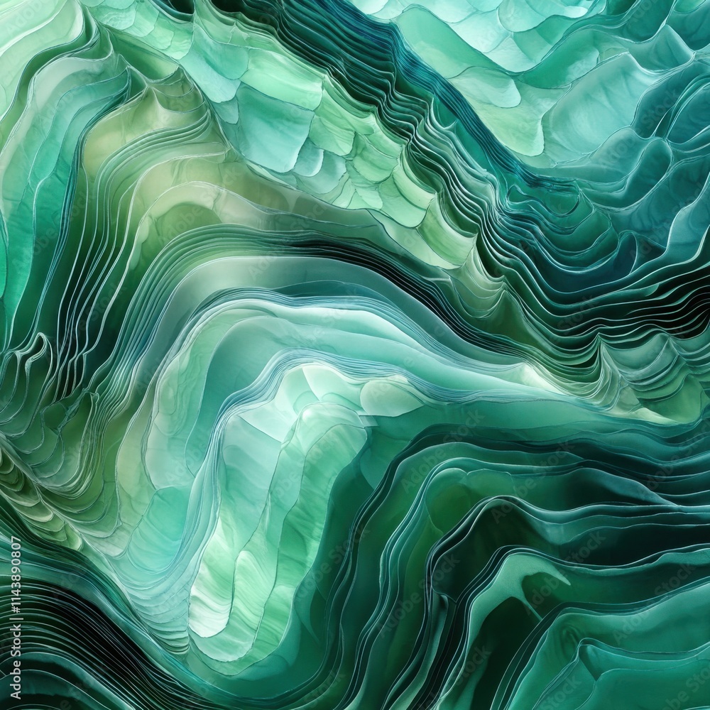 Poster Fluid dynamics of abstract water quills creating mesmerizing wave patterns in motion and color