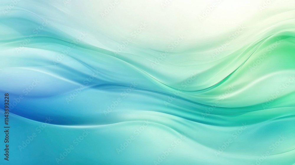 Aufkleber softly blurred reflections on calm flowing water create a serene, tranquil atmosphere in shades of b