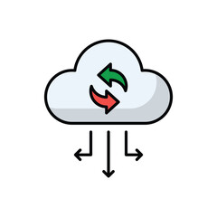 Cloud Sync vector icon