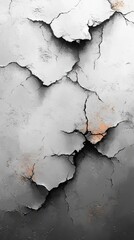 Obraz premium Stunning Cracked Concrete Wall Art: A Masterpiece of Architectural Design