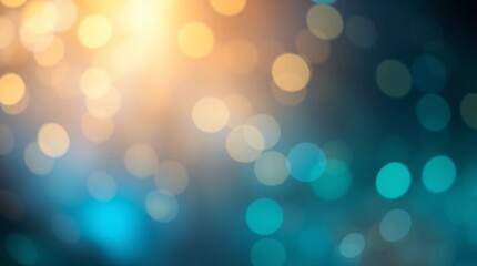 Fototapeta premium Bokeh light blurs background with white copy space, ideal for fresh and vibrant design projects. Defocused Lights Background with Lens Flare