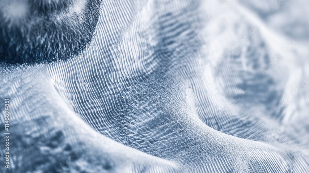 Leinwandbilder unique ice formation showcasing intricate textures and patterns in a cold environment