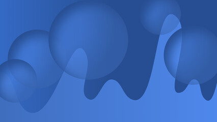 Abstract liquid background with classic blue shapes. geometric shapes illustration