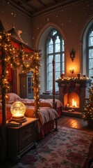 Cozy Winter Dormitory in a Magical Castle