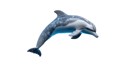 A Playful Dolphin Jumping in the Ocean Waves Perfect for Marine Life Enthusiasts and Ocean Conservation Projects.