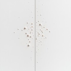 Abstract Composition of White Globules on Minimalist Background Creating Depth and Texture in Artistic Design, Ideal for Modern Interiors and Creative Projects