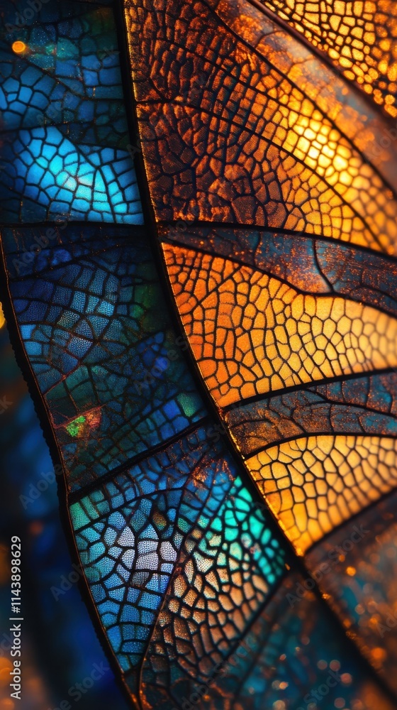 Aufkleber intricate patterns of color and texture captured in a macro view of delicate natural elements