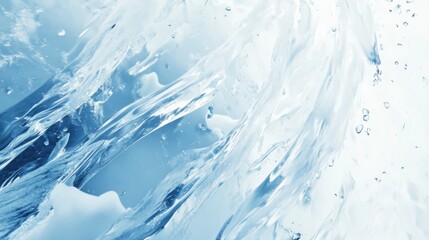 Intricate abstract ice patterns showcasing the beauty of frozen water in high resolution