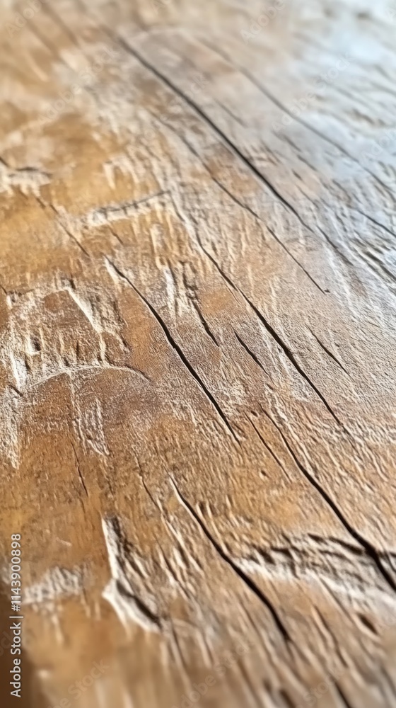 Poster textured wood close-up revealing intricate lines and patterns in natural surface details