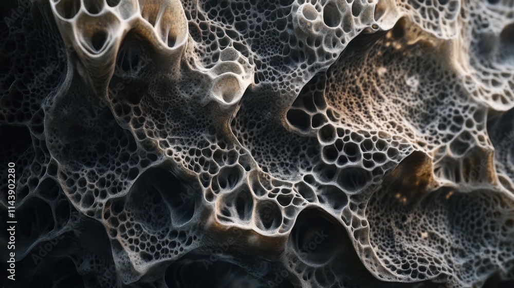 Poster exploring the intricate texture of coral formations found in vibrant underwater ecosystems