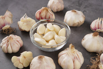 Fototapeta premium raw garlic 마늘