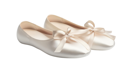 Explore the Elegance of a Pair of Traditional Ballet Slippers Perfect for Dance Enthusiasts, Performers, and Fashion Lovers.