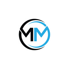 Letter MM Brand Identity Logo Design Vector illustration template