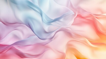 Obraz premium Ethereal Gradient Fabric Art in Soft Tones - Made with Generative AI