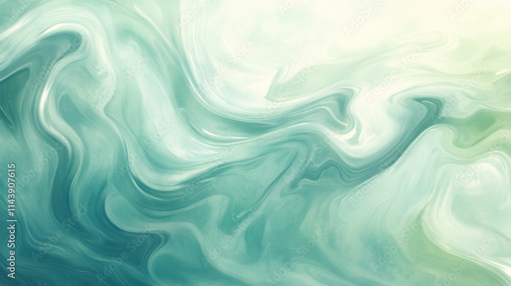 Aufkleber swirling blue abstract watercolor textures create a captivating oceanic atmosphere for creative proj
