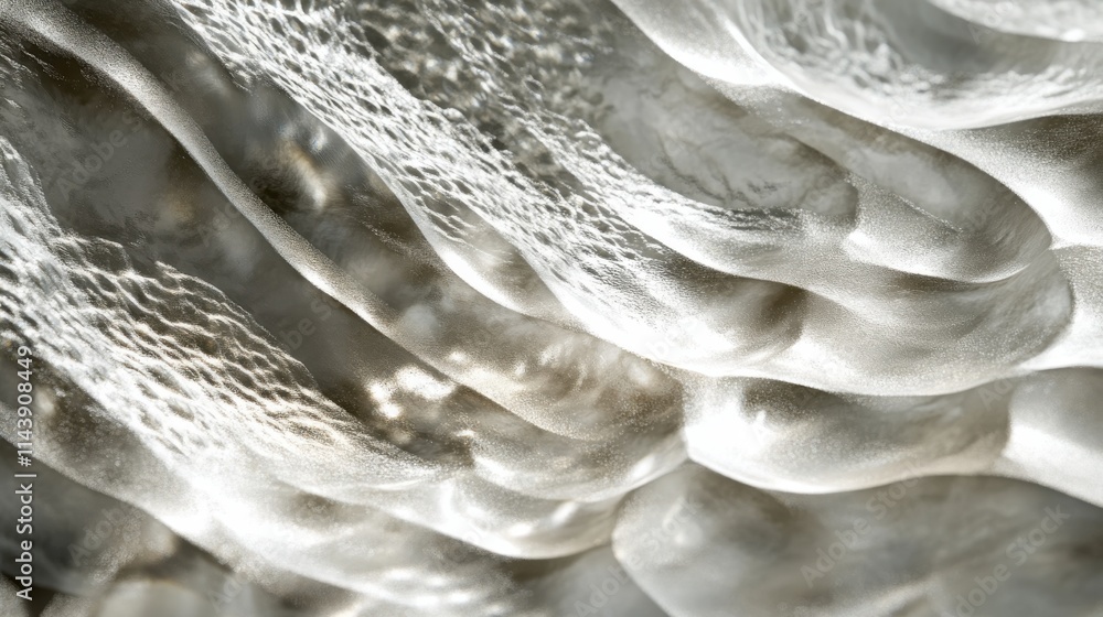 Poster Sunlight reflects on ocean waves, creating a mesmerizing abstract display of light and movement during a peaceful afternoon