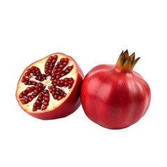 fruit on white background, 