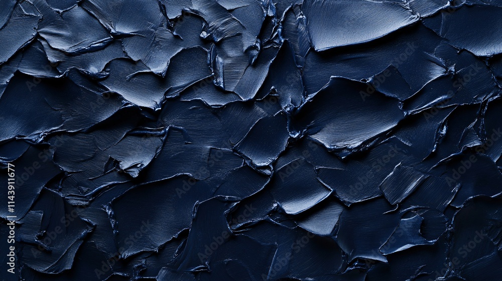 Poster abstract dark blue textured surface with layered paint strokes, creating depth and visual interest.