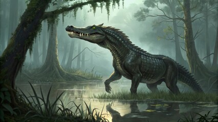 dinosaur in the grass