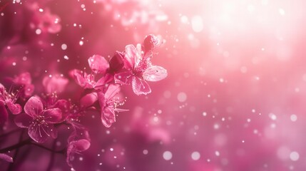 Fototapeta premium background pink spring flowers