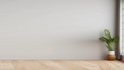 Minimalist Room Interior Design With Plant