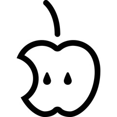 Simple vector icon sweet apple