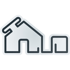 Simple vector icon house
