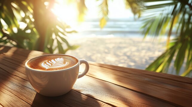cup of coffee on the table