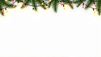 christmas background with fir branches