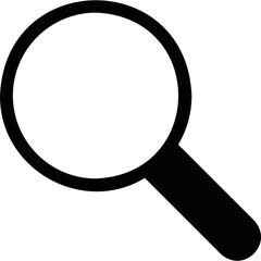 Simple vector icon magnifying glass